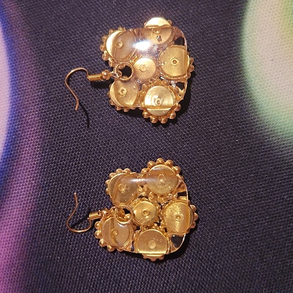 Colorful Rhinestone Earrings - Picture 4 of 4